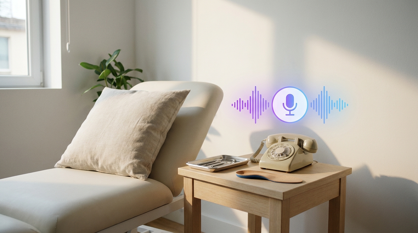 Agent vocal IA pour podologue : prenez les RDV pendant que vous soignez les pieds