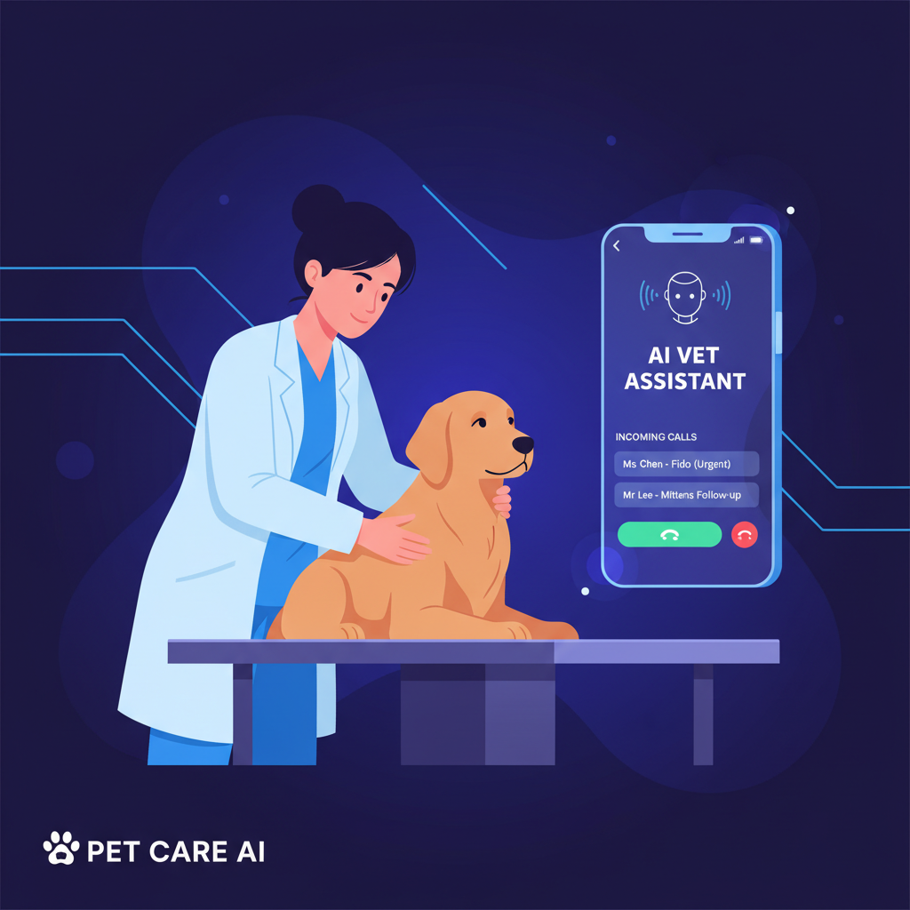Agent vocal IA pour vétérinaire : ne perdez plus d'appels entre deux consultations